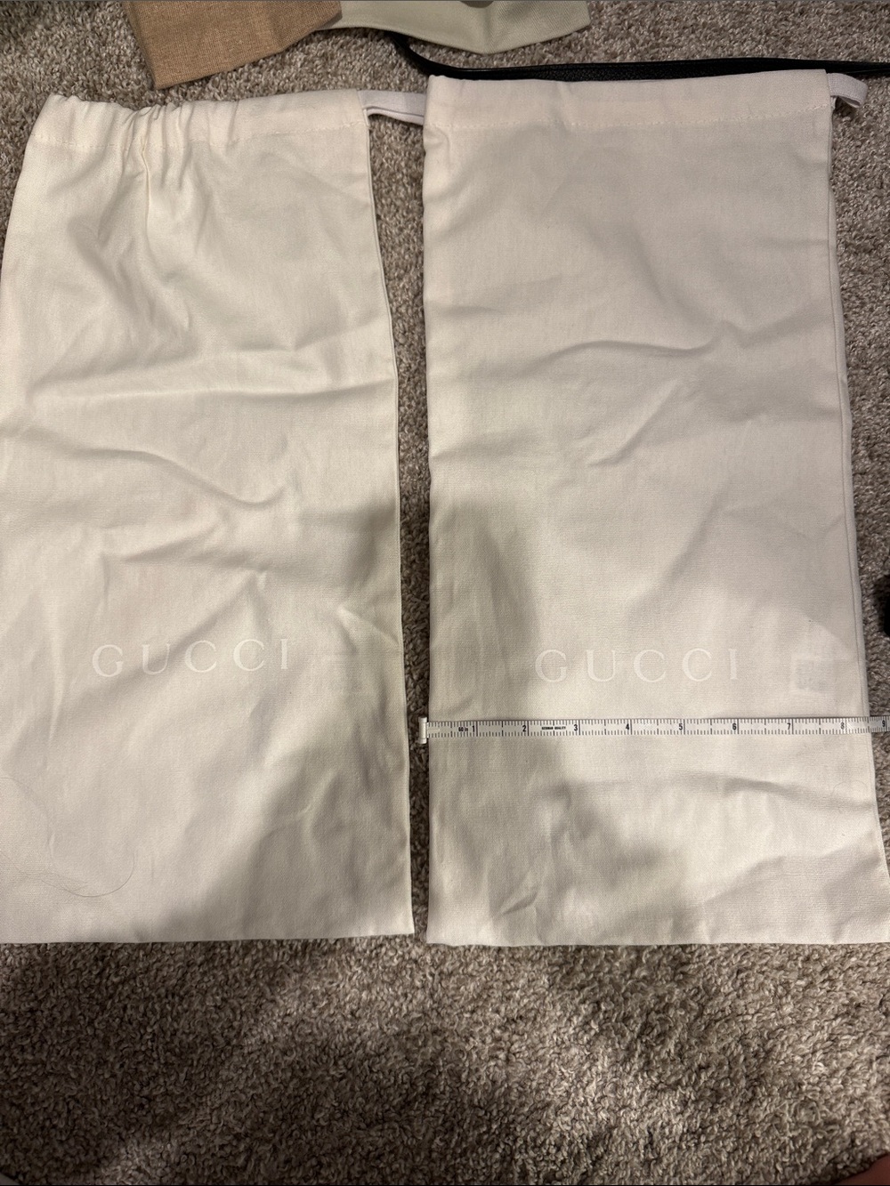 Gucci shoe dust bag